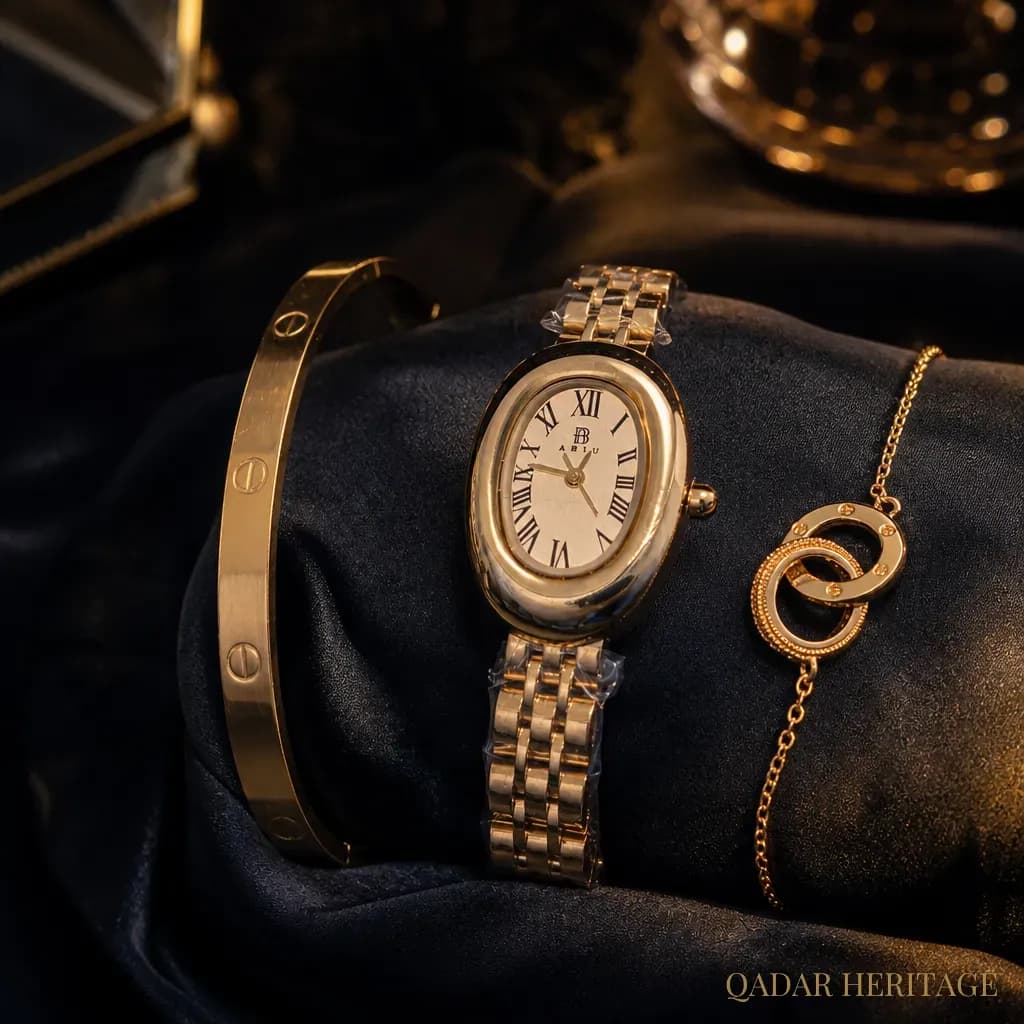 QADAR Aurelia Classic Gold Watch
