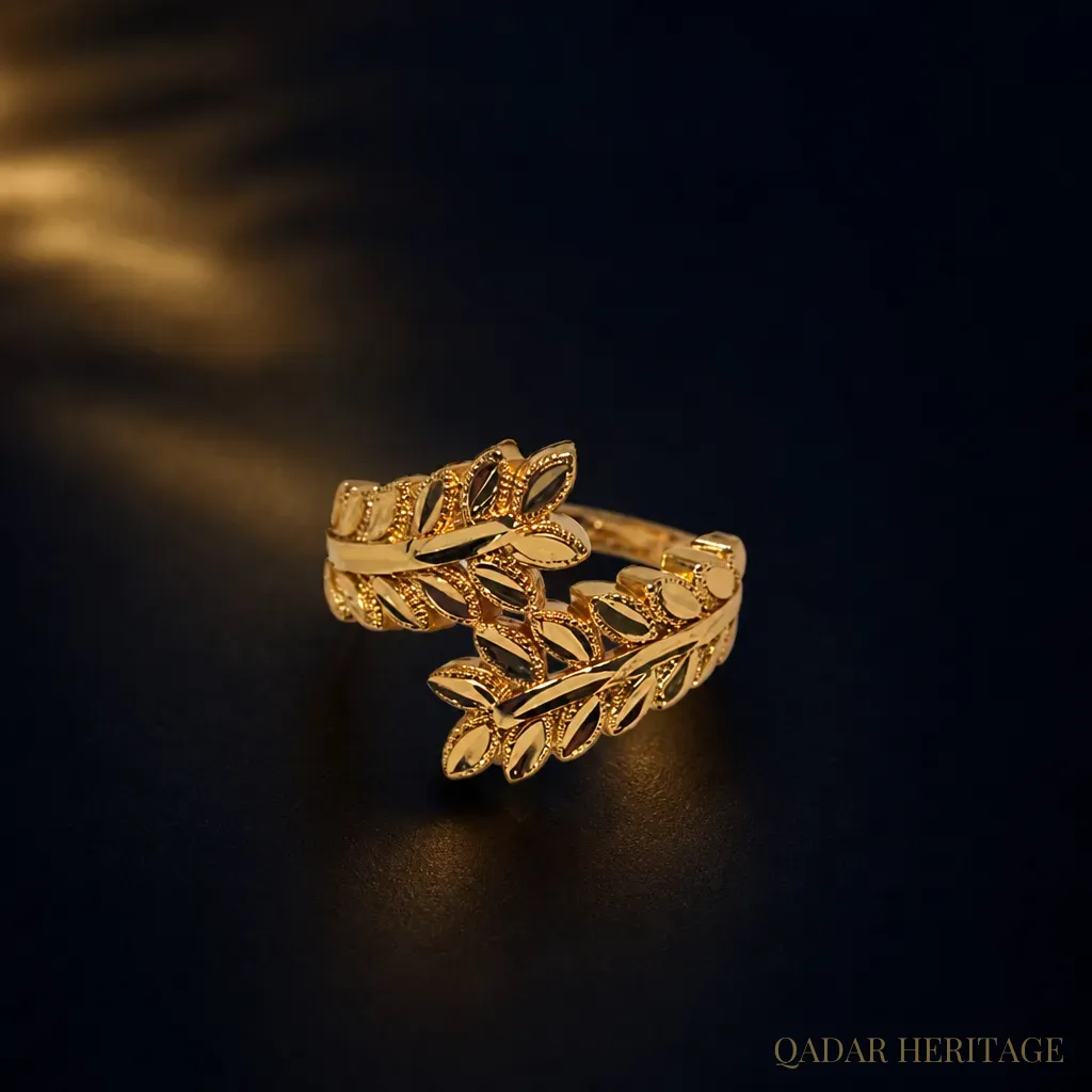Golden Laurel Open Ring