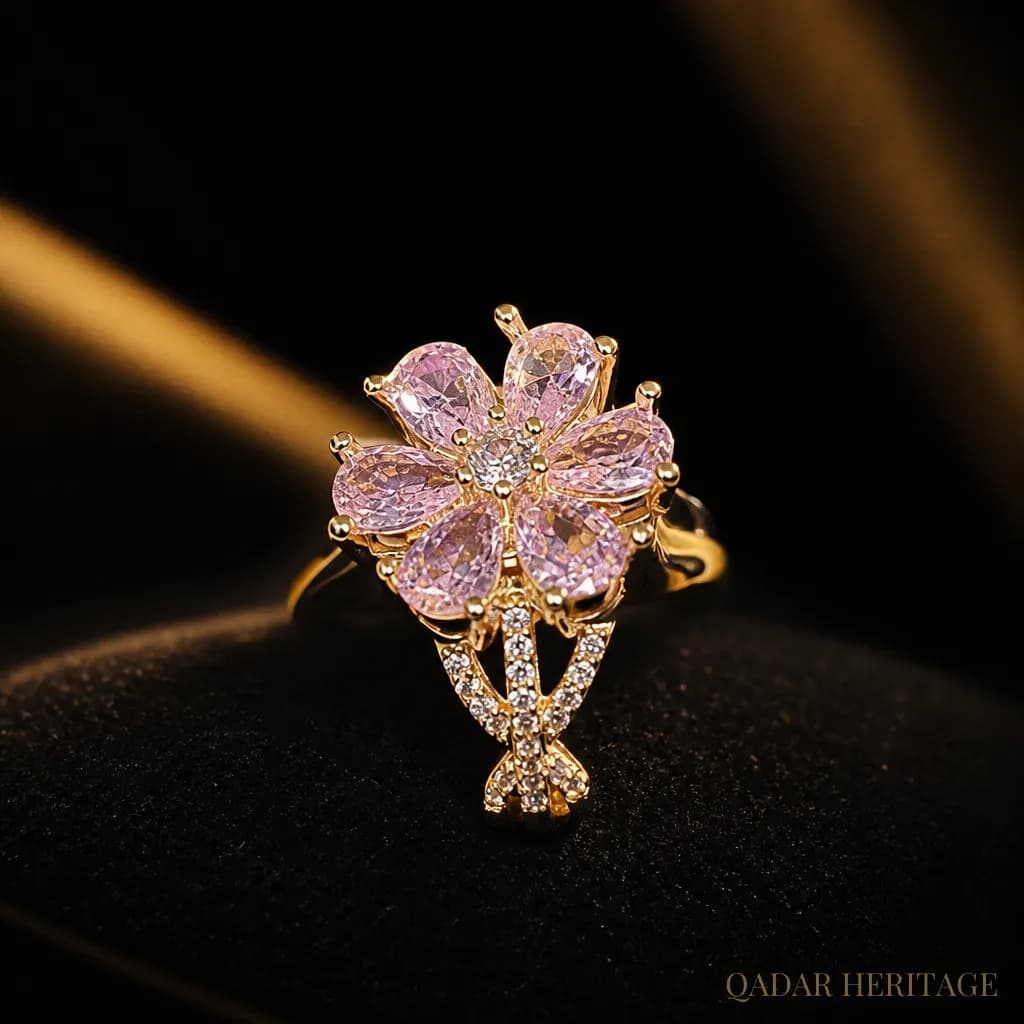 QADAR Flora Rose Ring