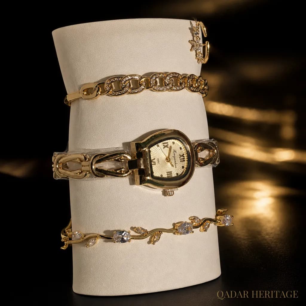 QADAR Lorena Gold Set Watch