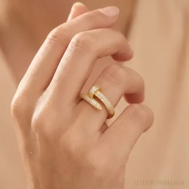 Pavé Nail Wrap Ring