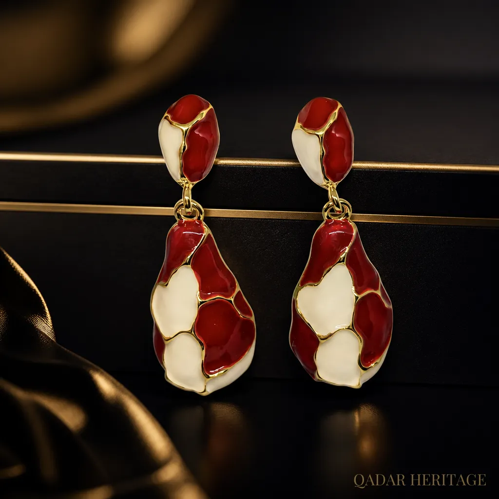 QADAR Rosa Mosaic Earrings