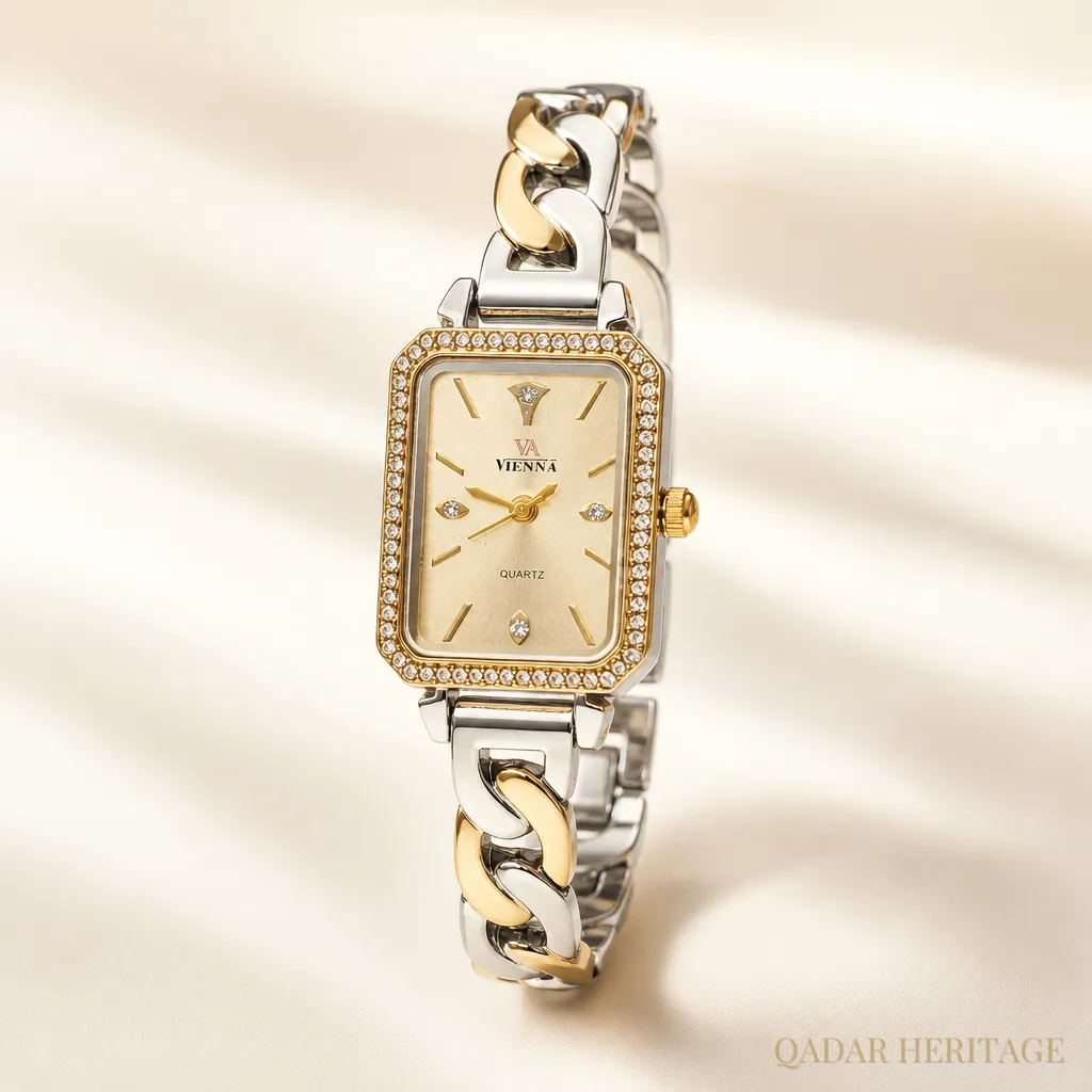 QADAR Ivana Champagne Watch