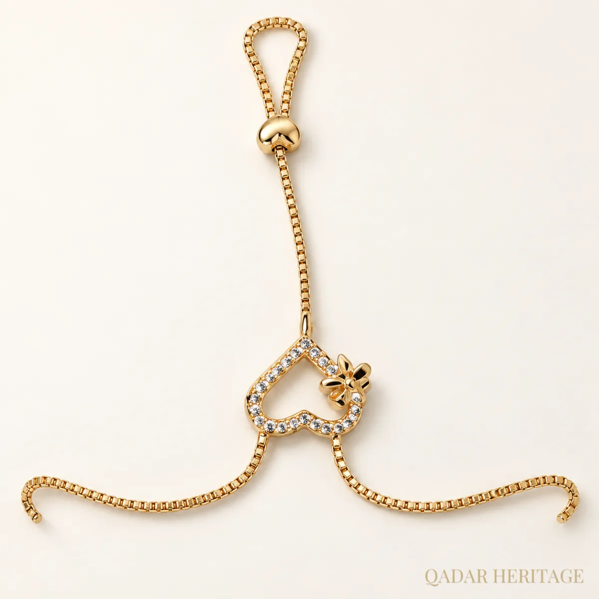 QADAR Heart of Hope Golden Bracelet - Slide 2