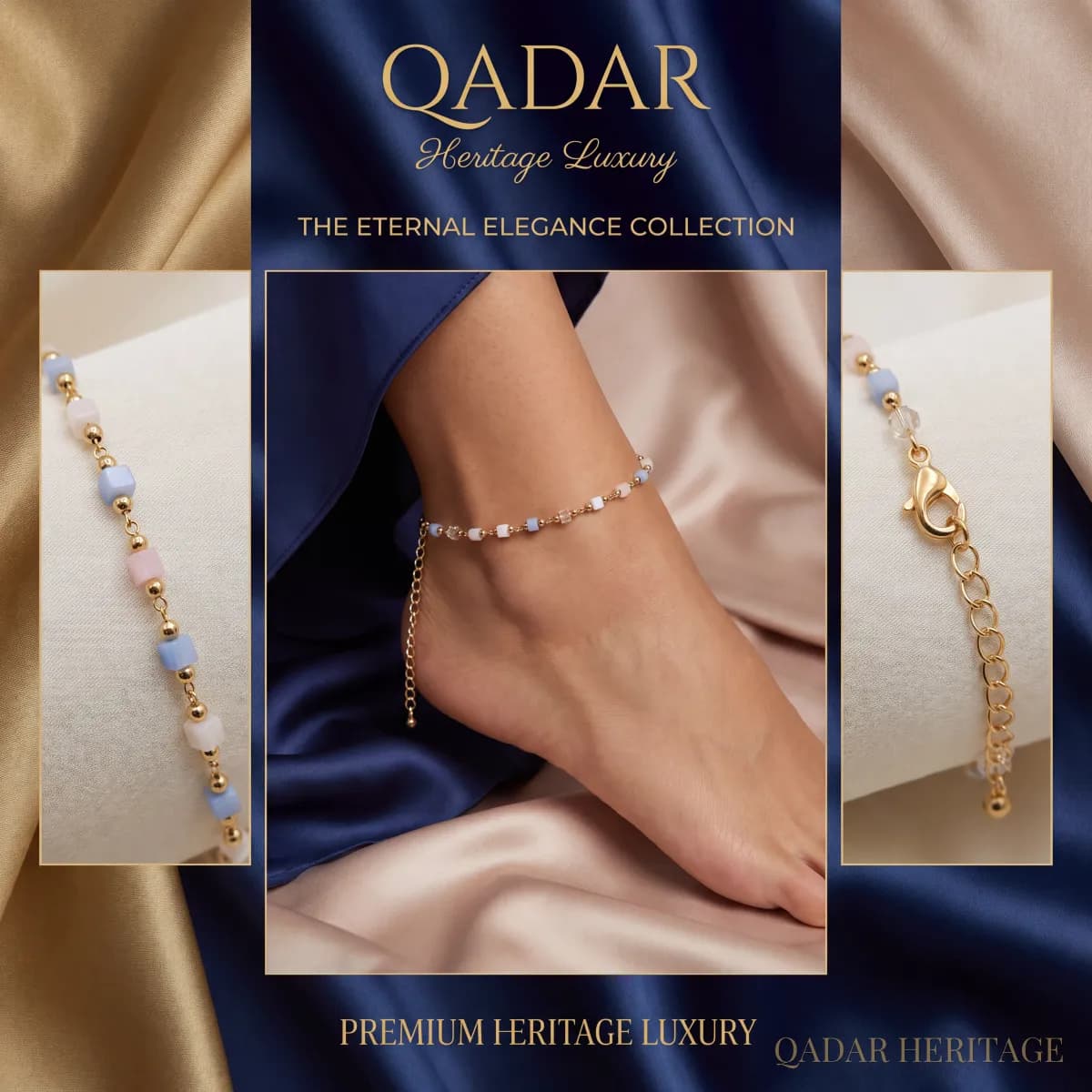 Golden Pastel Breeze Anklet