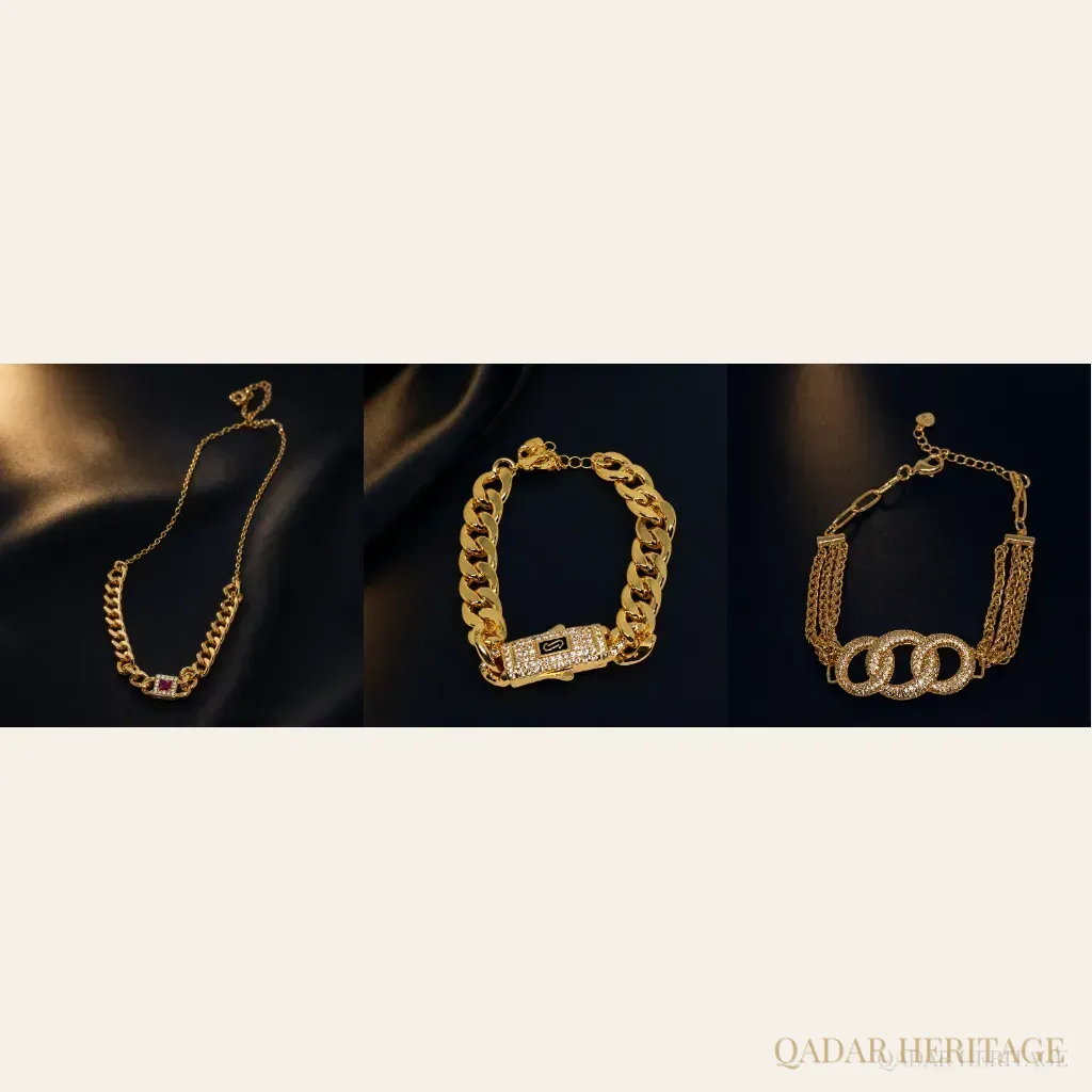 Sultana Gold Three-Piece Jewelry Set - Slide 4