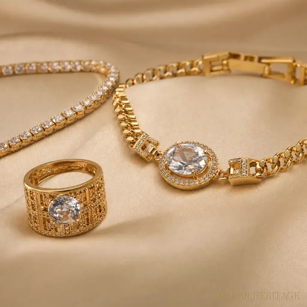 Royal Golden Halo Jewelry Set - Slide 3