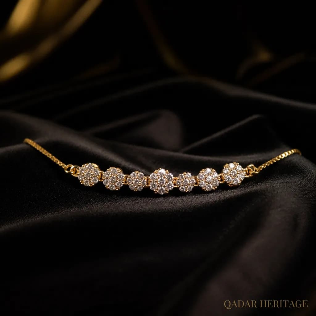 QADAR Lauren Gold Bracelet - Slide 1