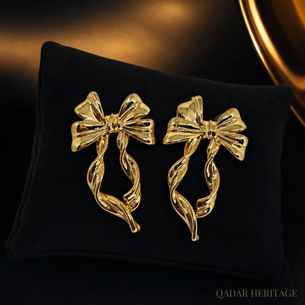 QADAR Larin Gold Earrings