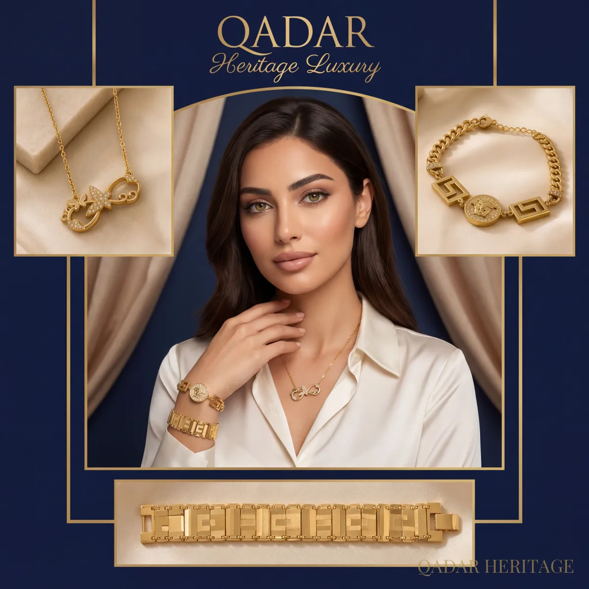 Golden Heritage Glow Jewelry Set - Slide 1