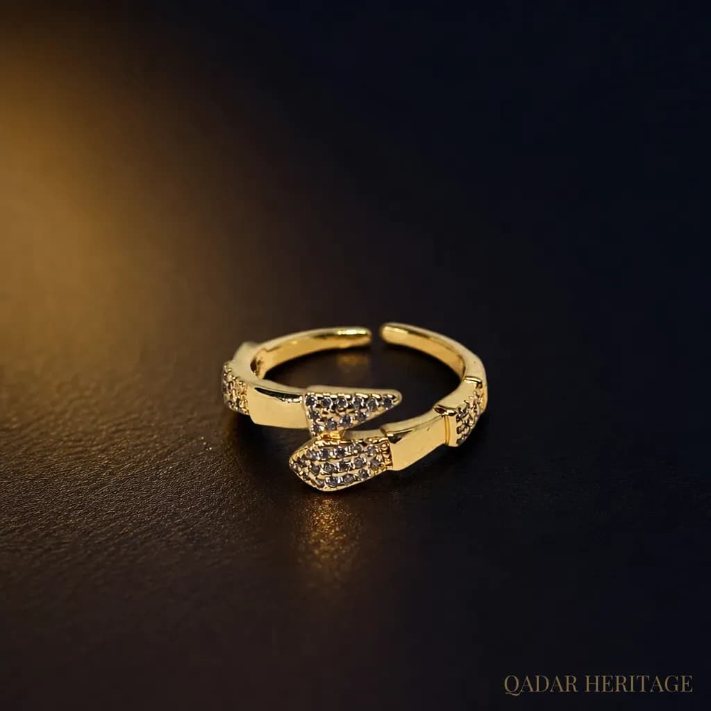 Golden Arrow Open Ring