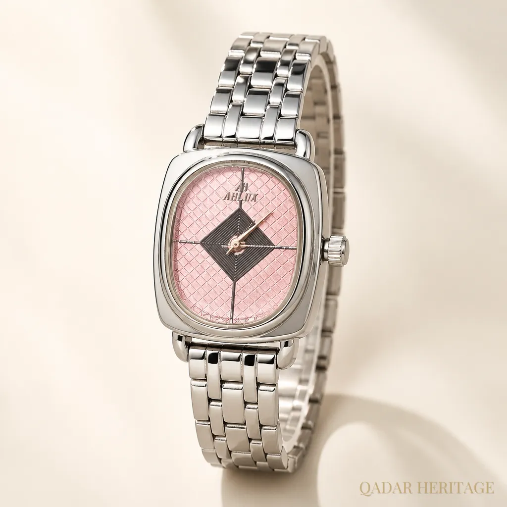 QADAR Layan Pink Silver Watch