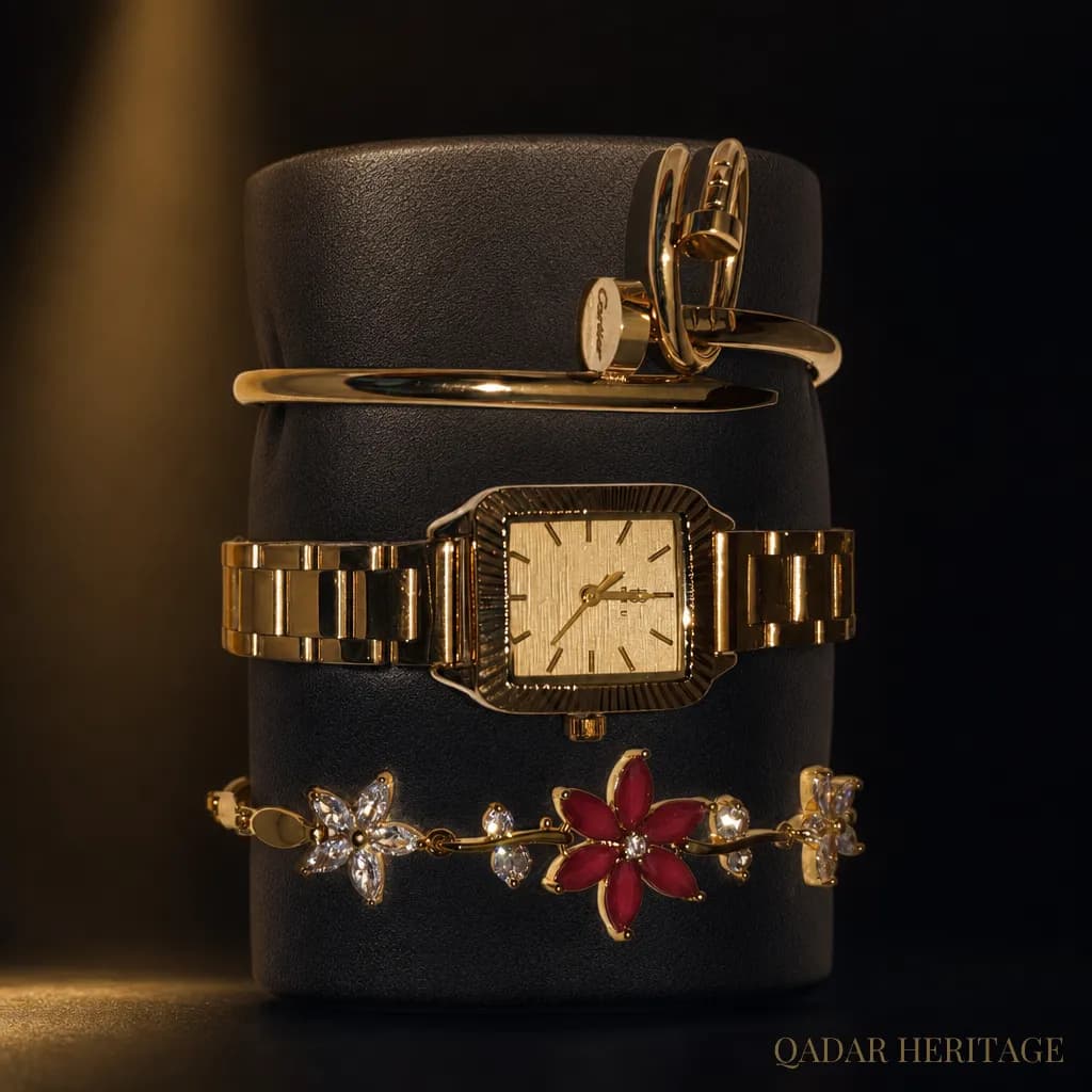 QADAR Lareen Watch and Bracelet Set