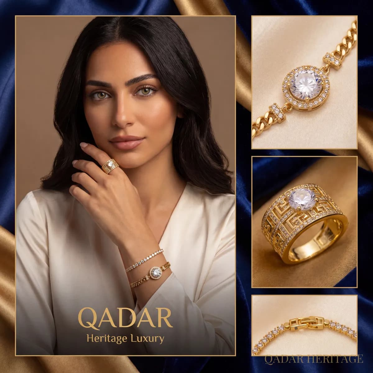Royal Golden Halo Jewelry Set - Slide 1