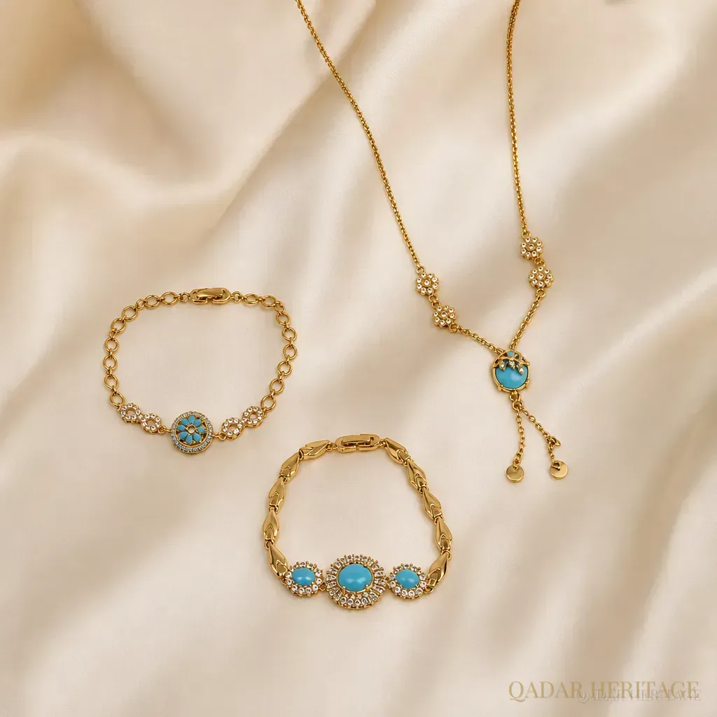 Royal Turquoise Touch Jewelry Set - Slide 1