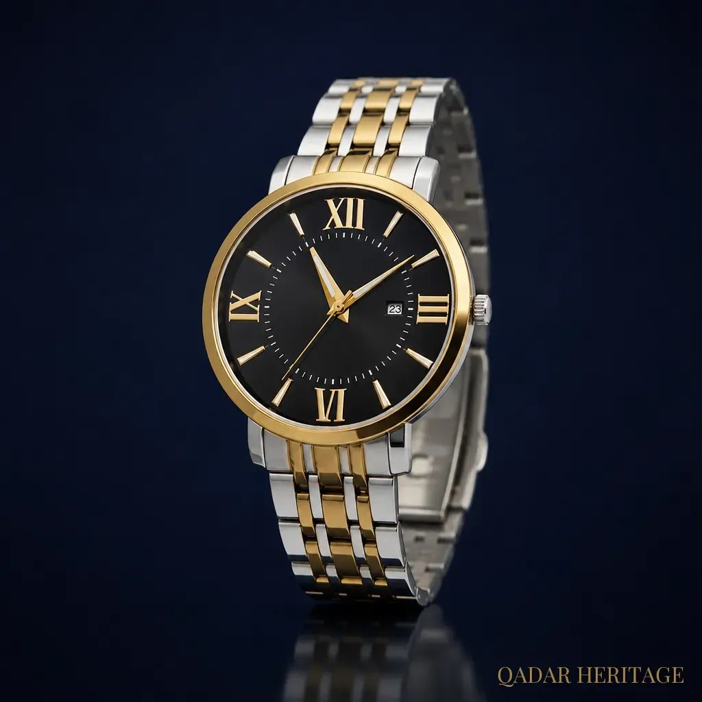 QADAR Imperial Two-Tone Classic Watch