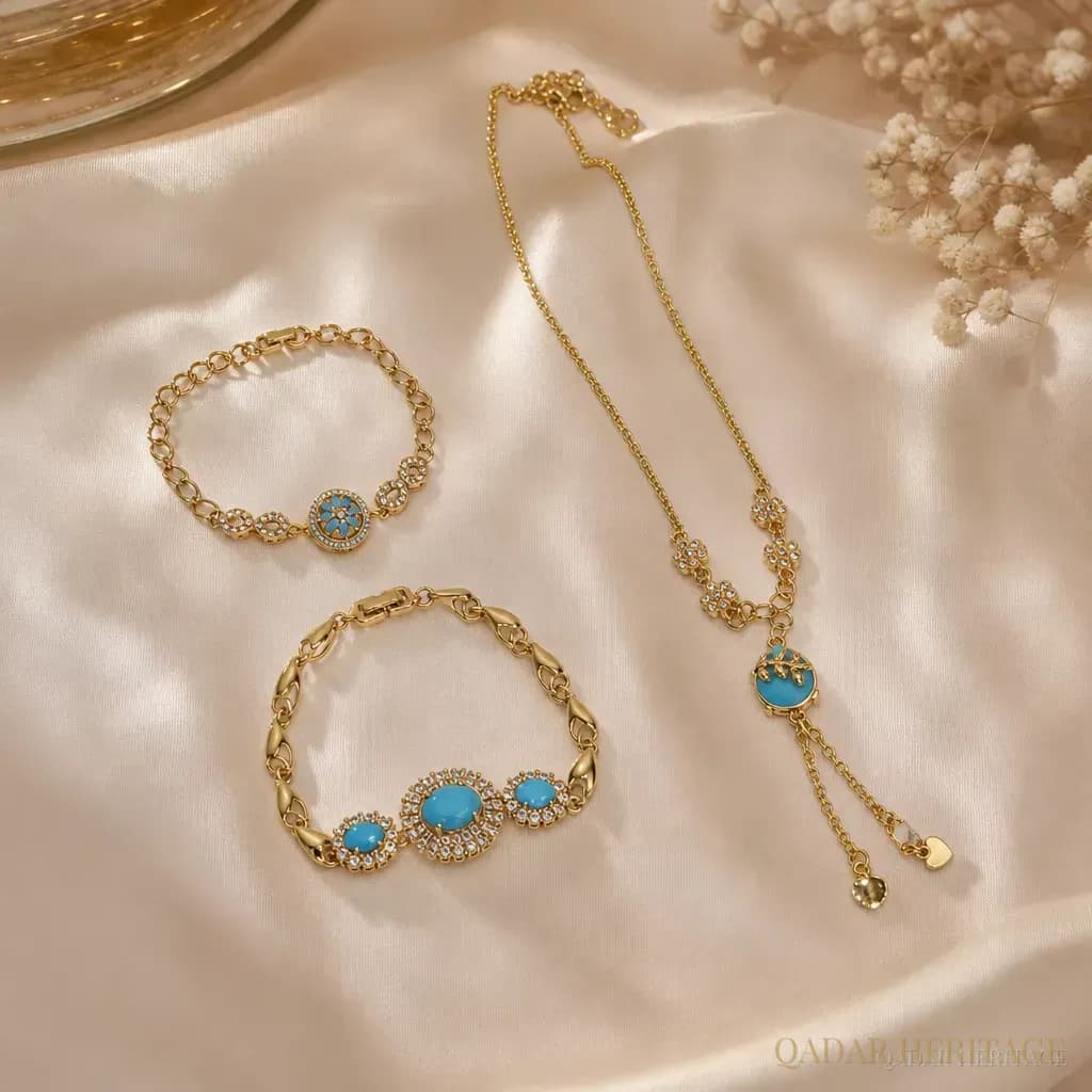 Royal Turquoise Touch Jewelry Set - Slide 3
