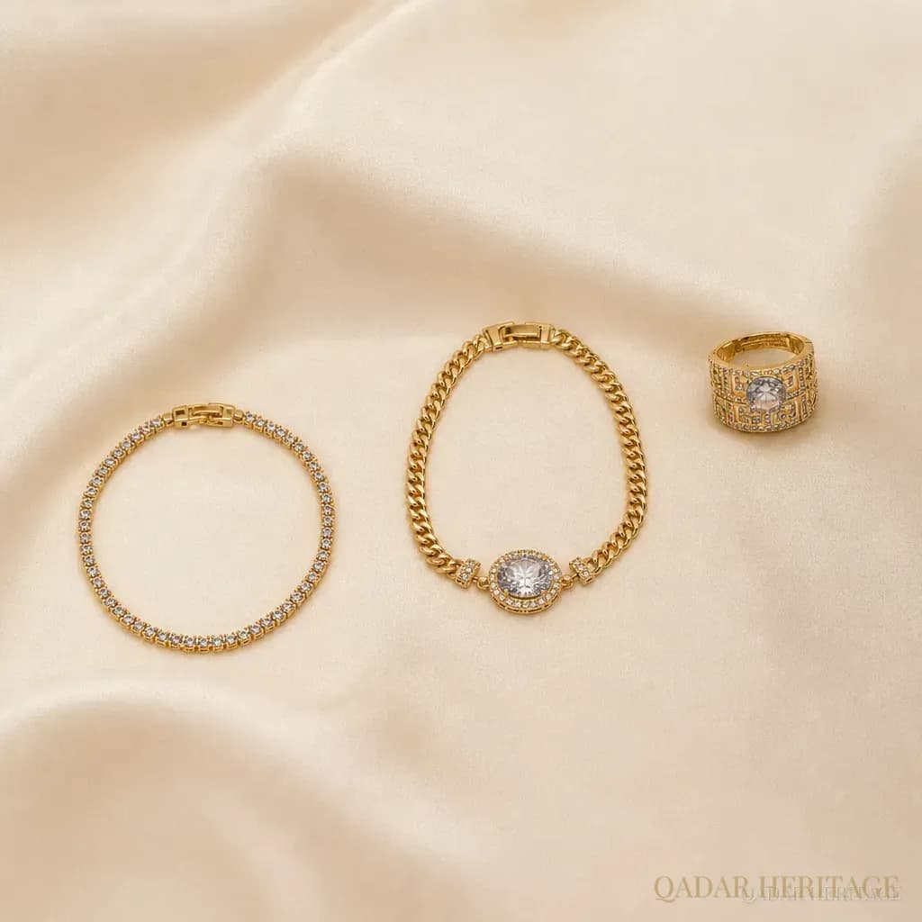 Royal Golden Halo Jewelry Set - Slide 2
