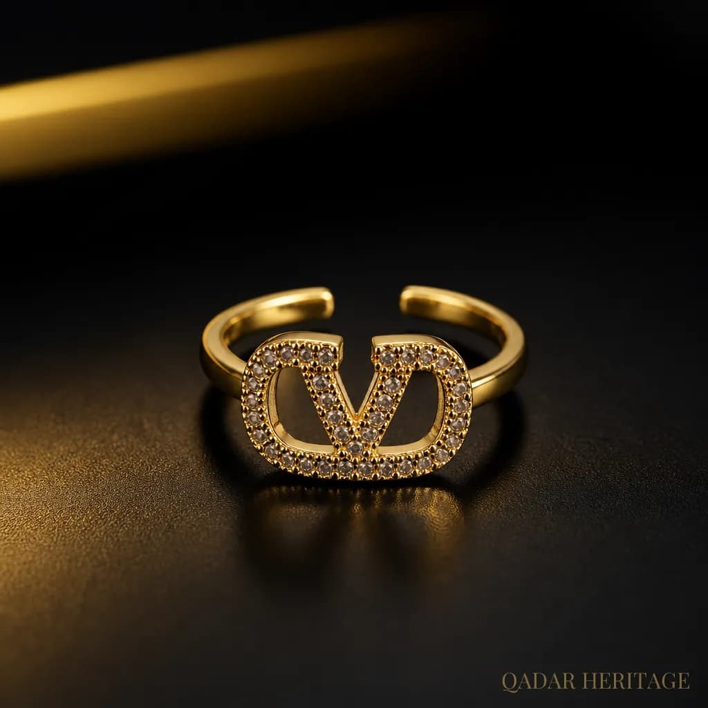 QADAR Fiora Gold Ring - Slide 1