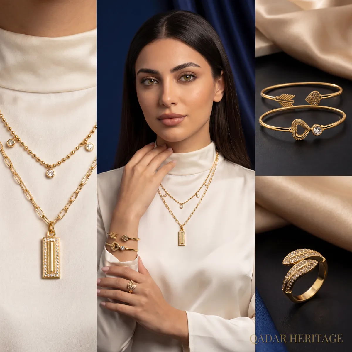 Golden Maha Touch Jewelry Set - Slide 1