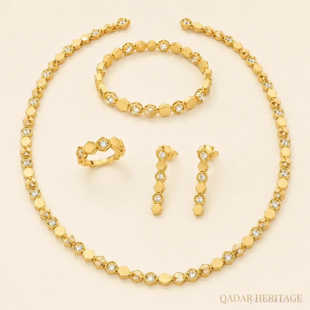 QADAR Royal Hexa Jewelry Set - Slide 9