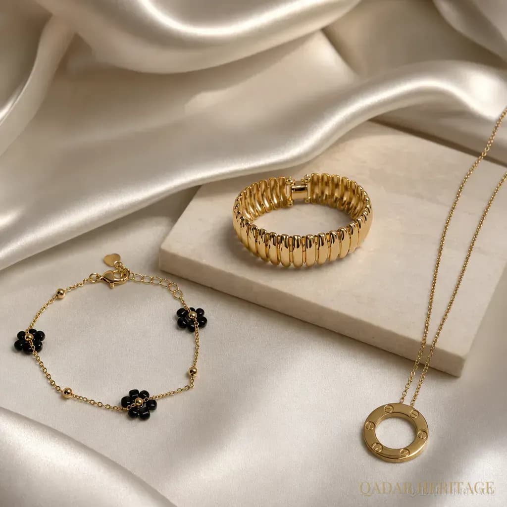 Golden Night Halo Jewelry Set - Slide 4