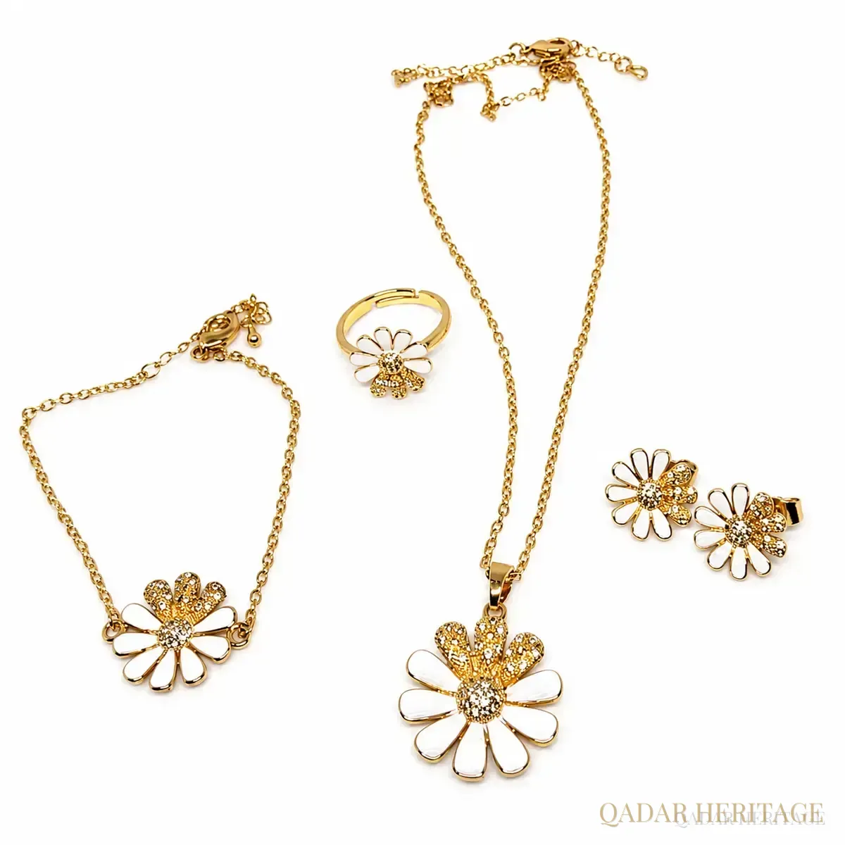 QADAR Daisy Bloom Jewelry Set - Slide 3