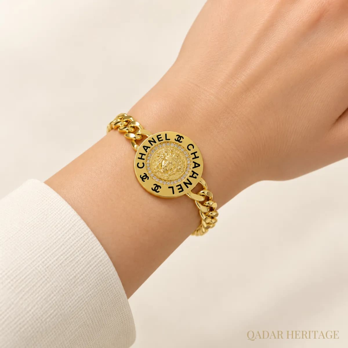 Luxury Gold Medallion Bracelet