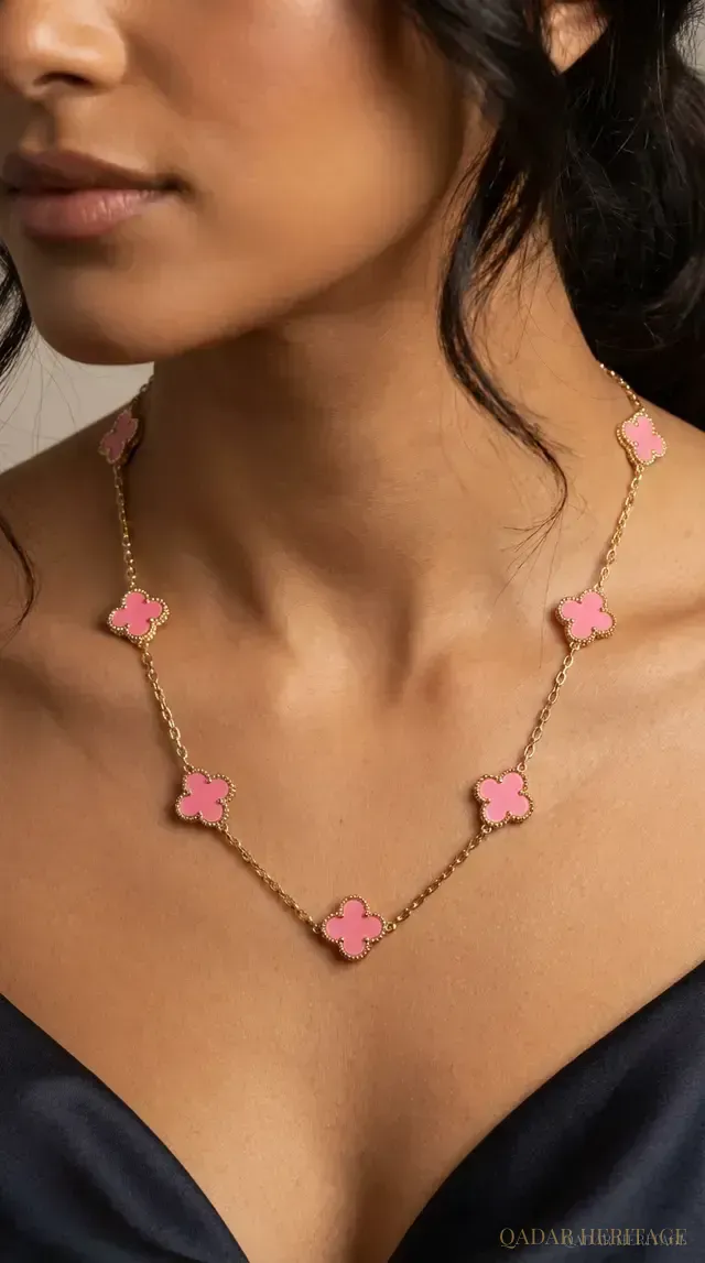 Elegant Floral Chain Necklace in Stunning Colors