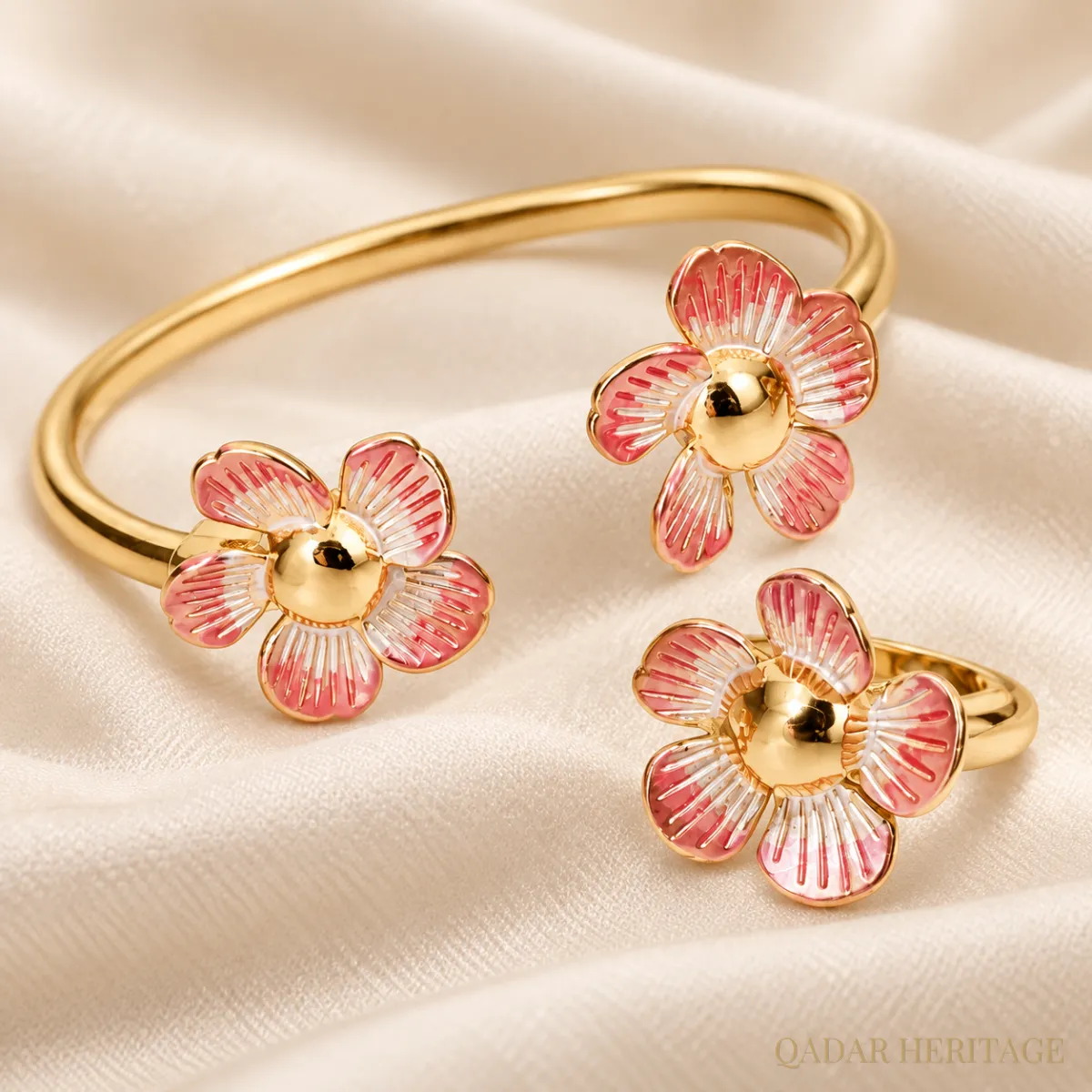 QADAR Spring Blossom Golden Set - Slide 1