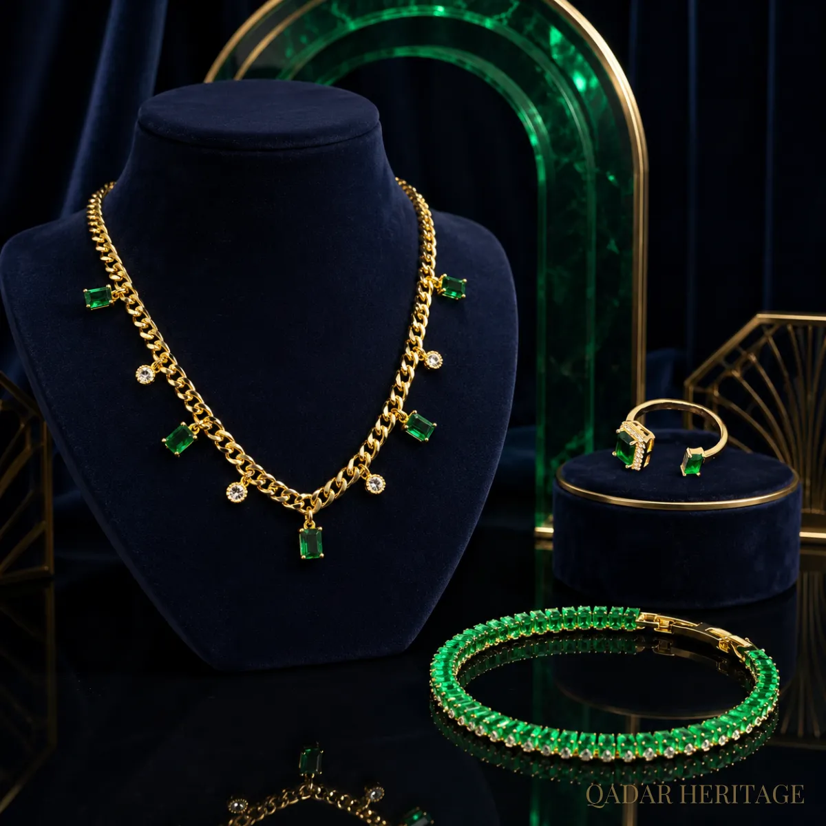 QADAR Esmeralda Jewelry Package - Slide 1