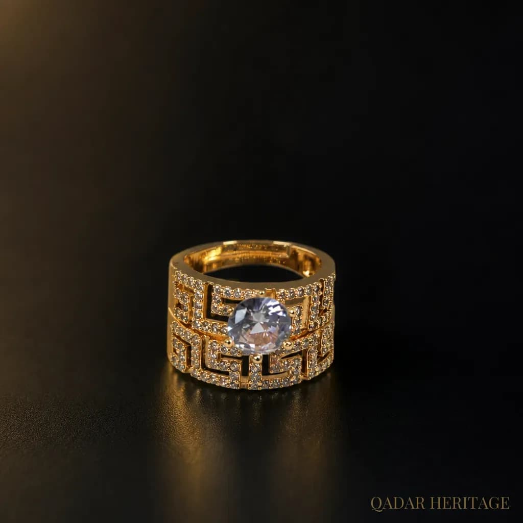Empress Gold Statement Ring - Slide 1