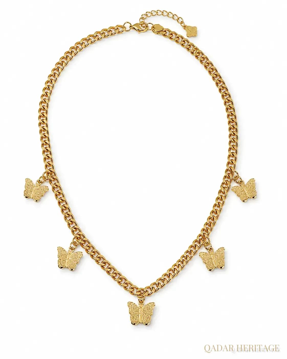 QADAR Golden Butterfly Jewelry Set - Slide 4