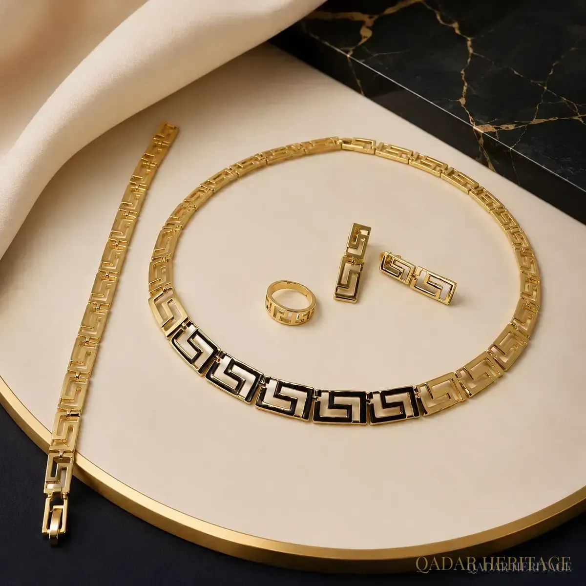 Greek Key Jewelry Set - Slide 1
