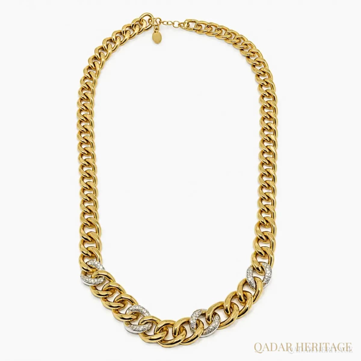 Two-Tone Sparkle Link Jewelry Set - Slide 3