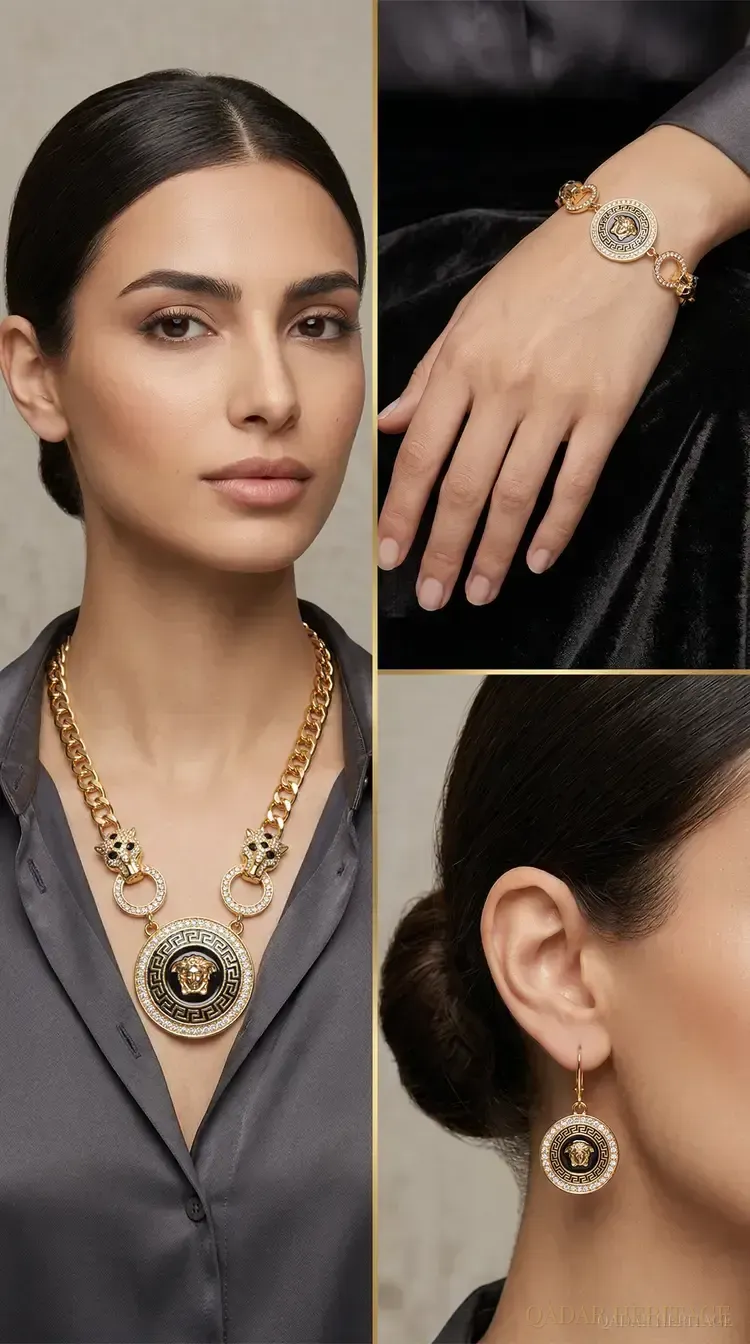 QADAR Royal Medallion Jewelry Set - Slide 5