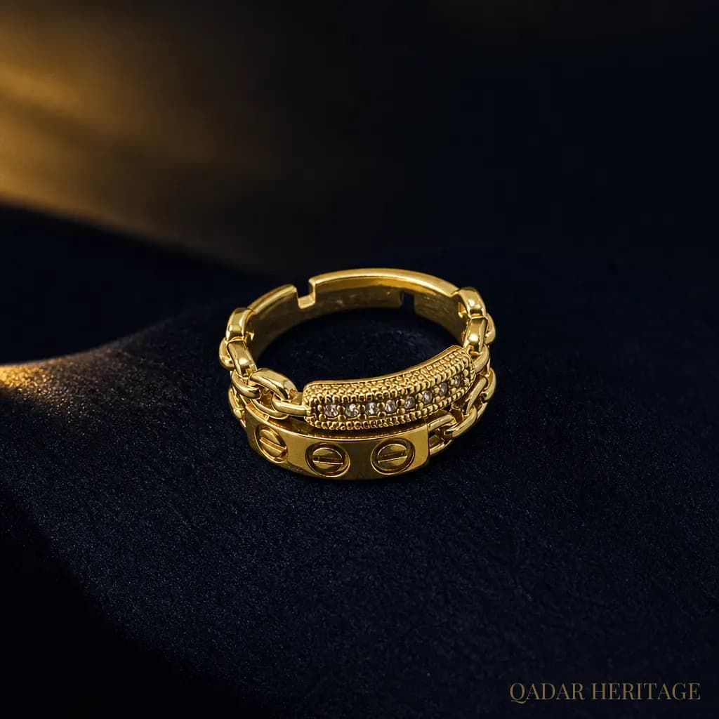 Golden Majesty Chain Ring