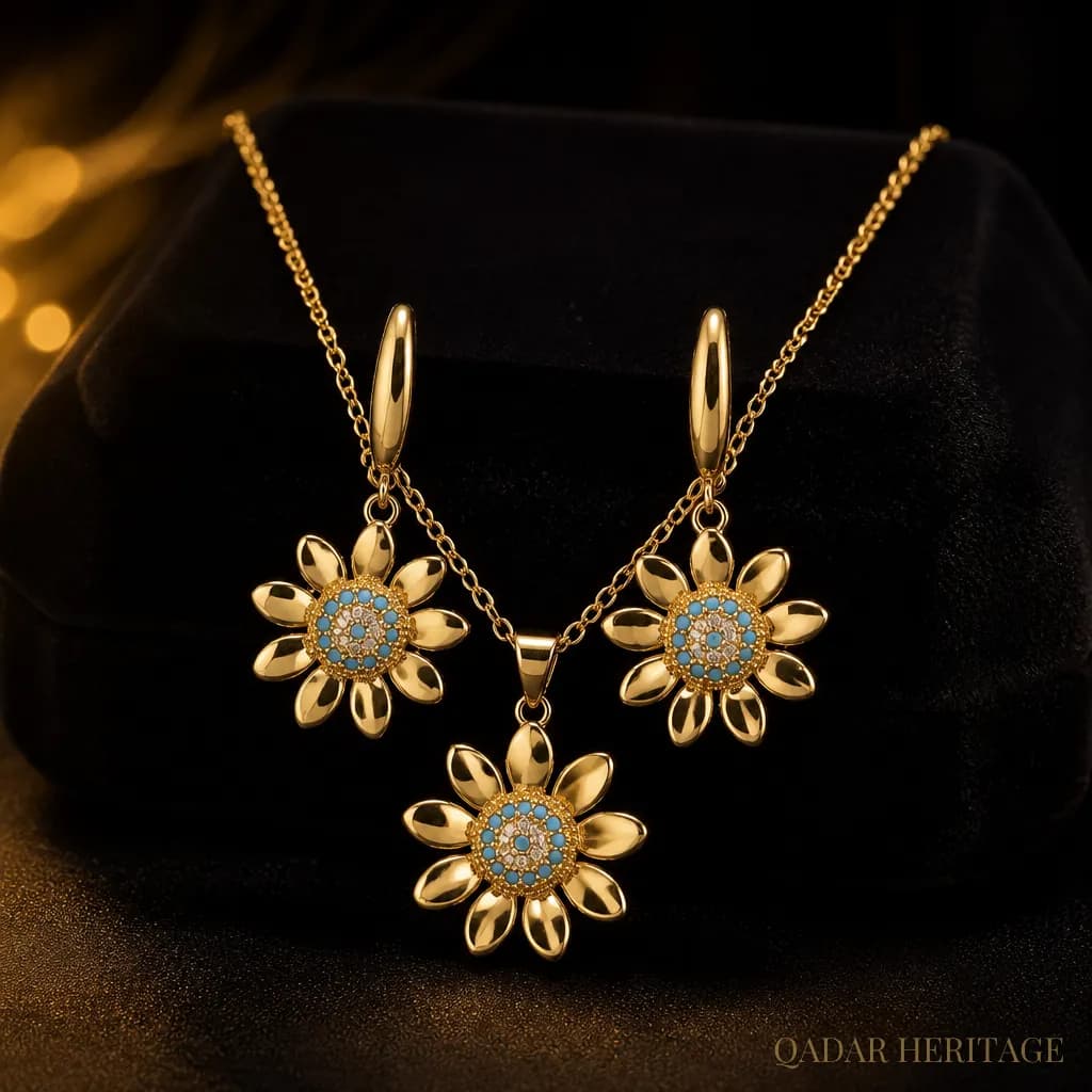 QADAR Azura Bloom Jewelry Set - Slide 1