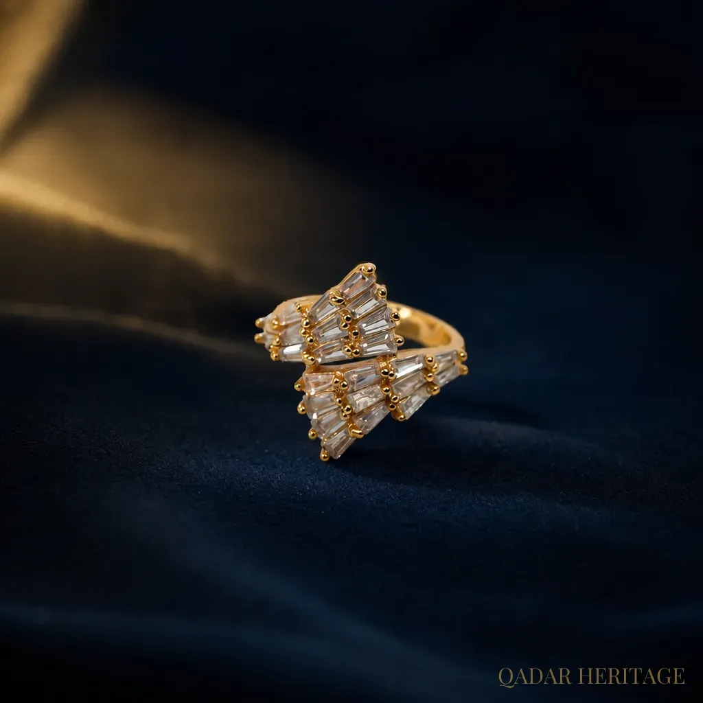 Royal Baguette Bow Ring