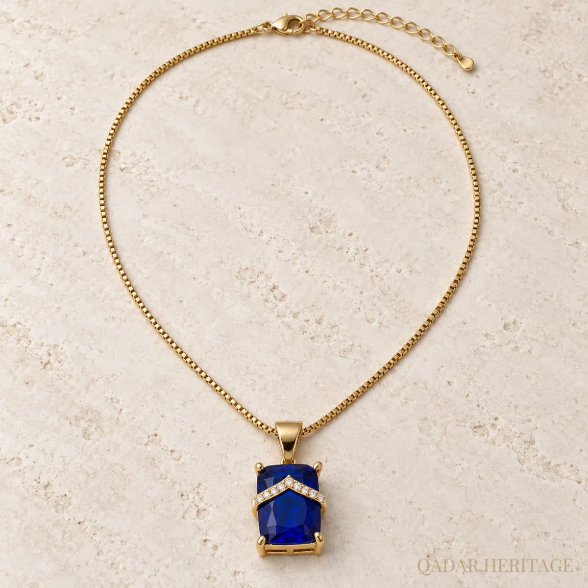 Royal Blue Pendant Necklace