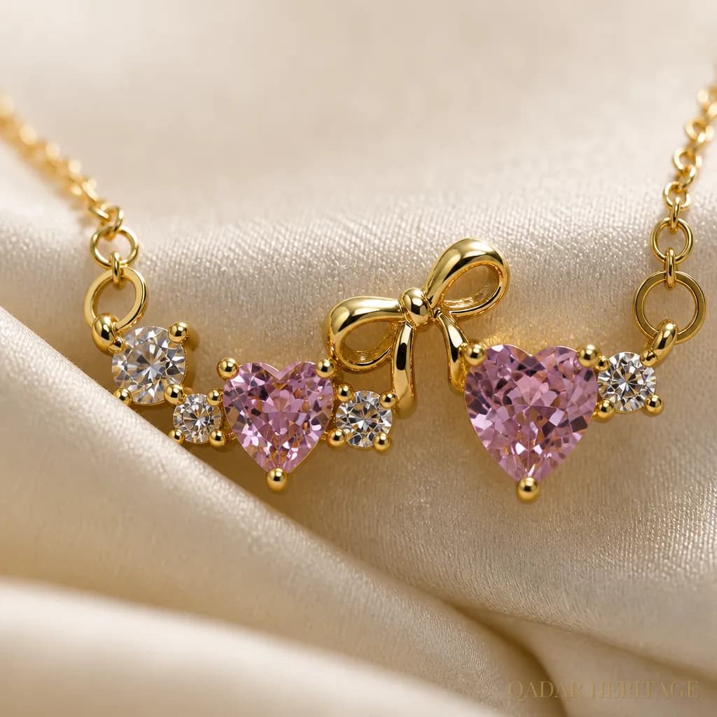 QADAR Laura Heart Jewelry Set - Slide 3