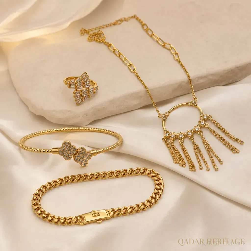 Golden Maha Glow Jewelry Set - Slide 1