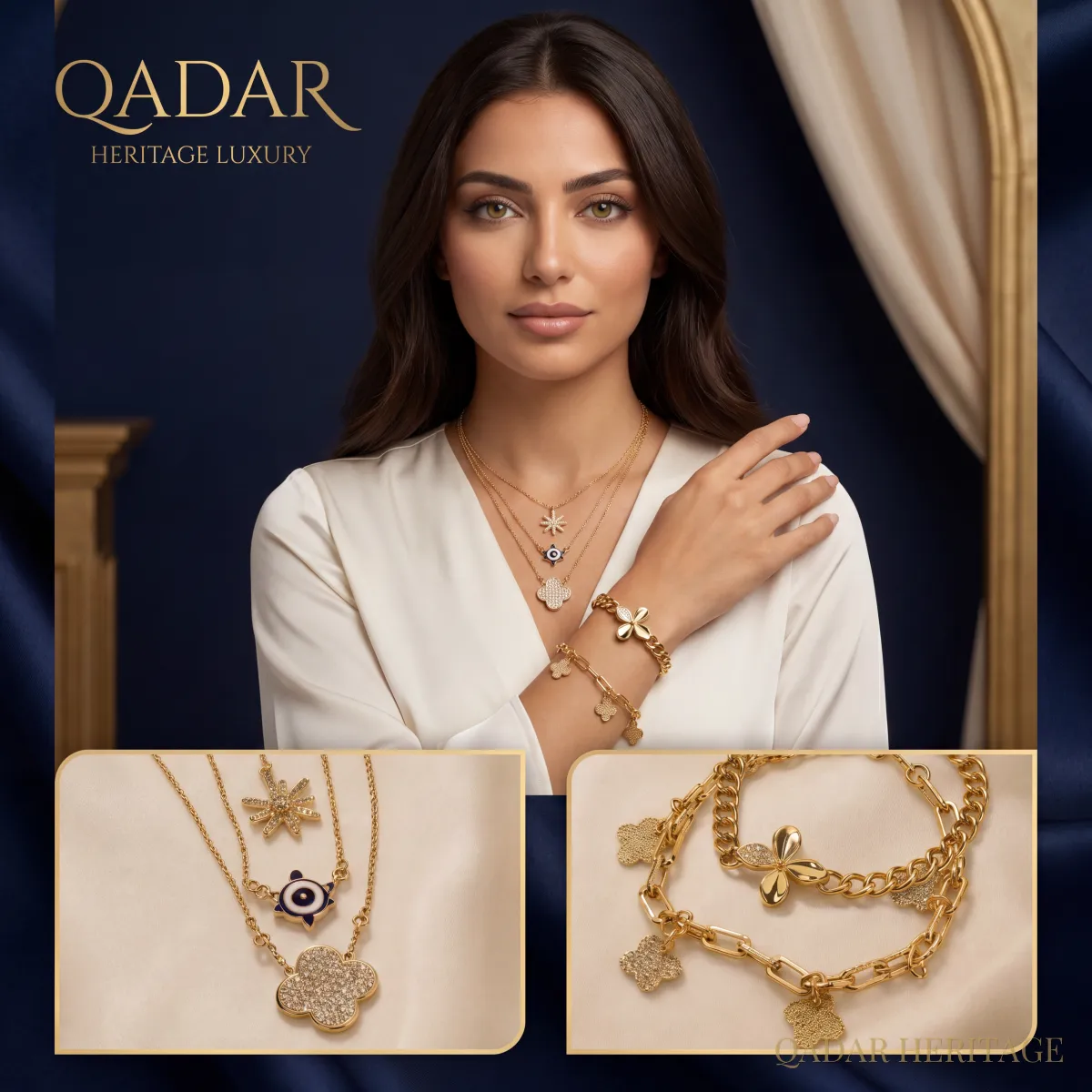 Golden Aura Luck Jewelry Set - Slide 1