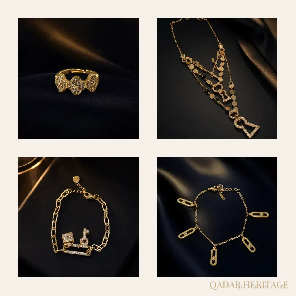 Golden Key Elegance Jewelry Set - Slide 5