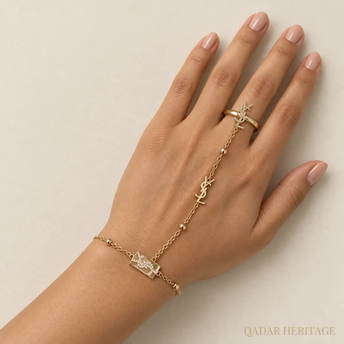 QADAR Elegance Chain Golden Set - Slide 1