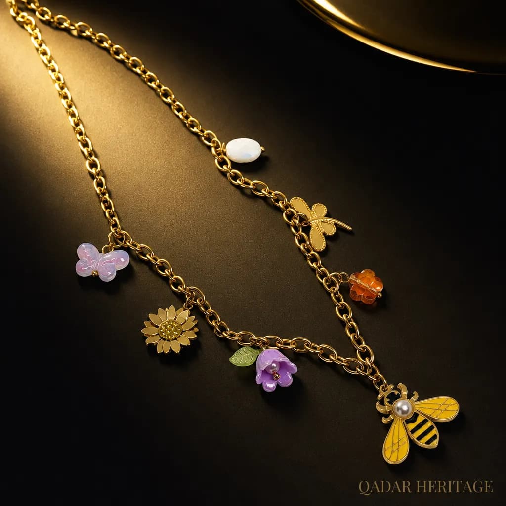 QADAR Flora Bee Necklace