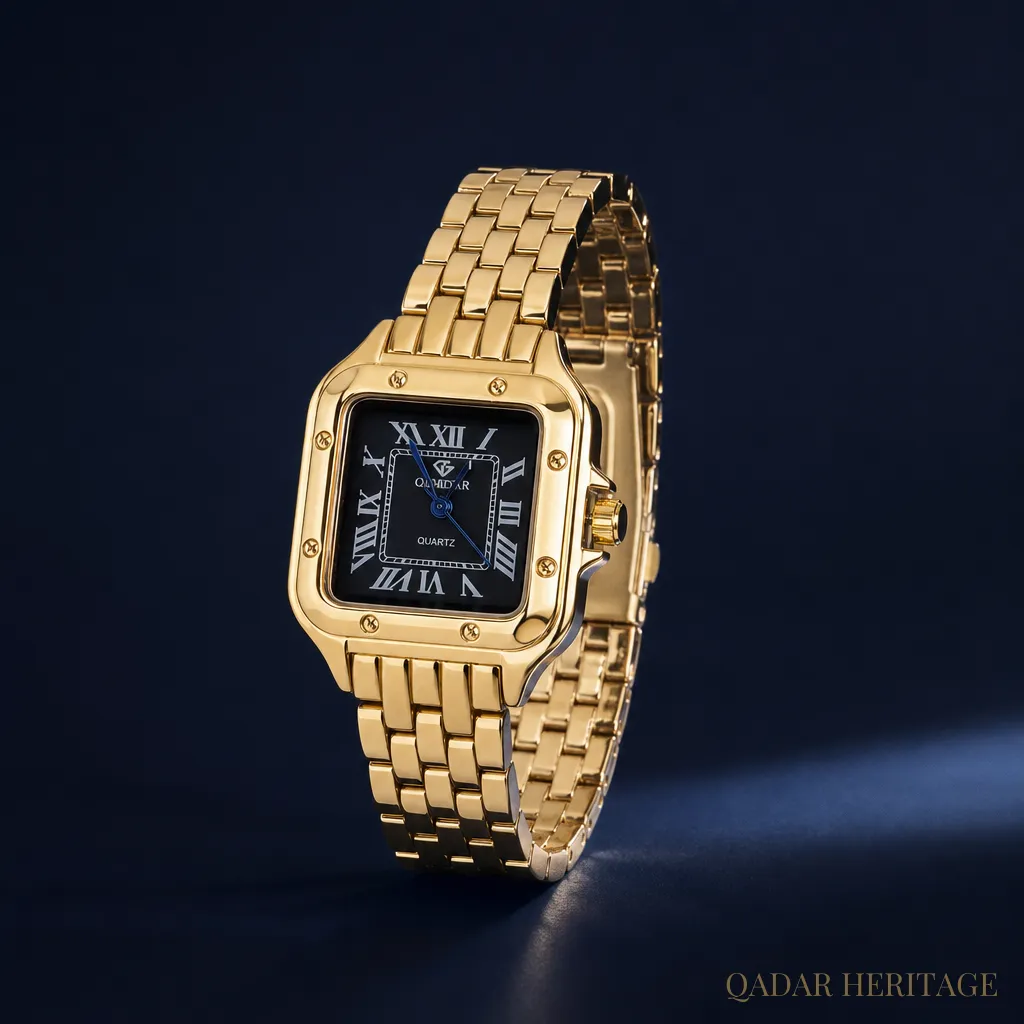QADAR Valor Classic Gold Watch