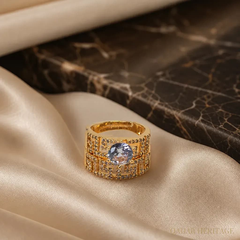 Empress Gold Statement Ring - Slide 3