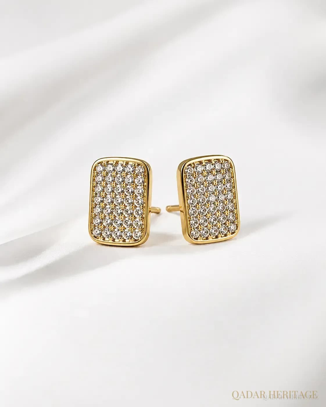 Gold-Tone Pavé Chain Jewelry Set - Slide 3