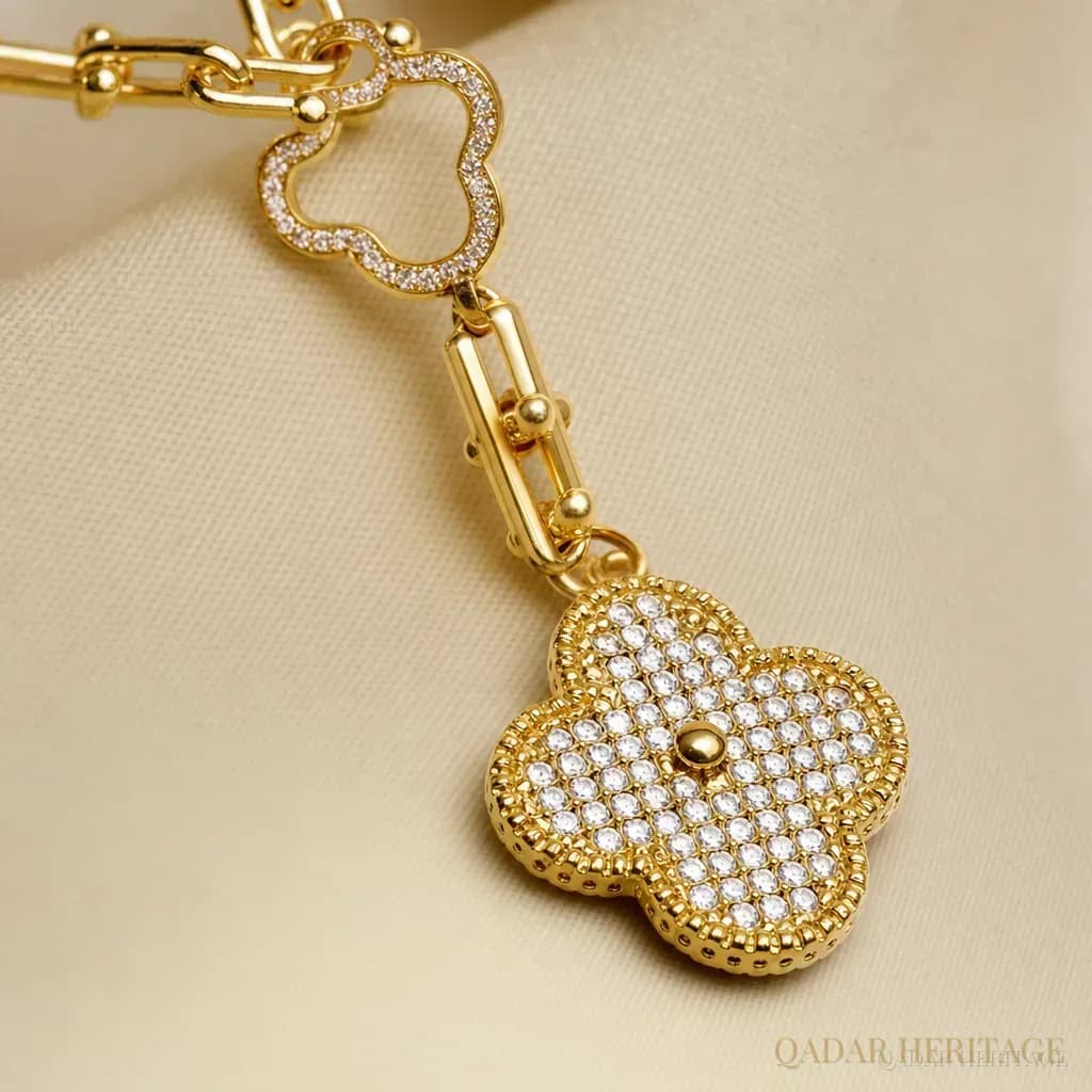 Golden Halo Drop Necklace - Slide 3